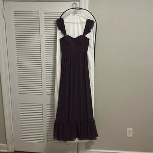 Dessy Group Bridesmaid dress in Aubergine (size 00-R)